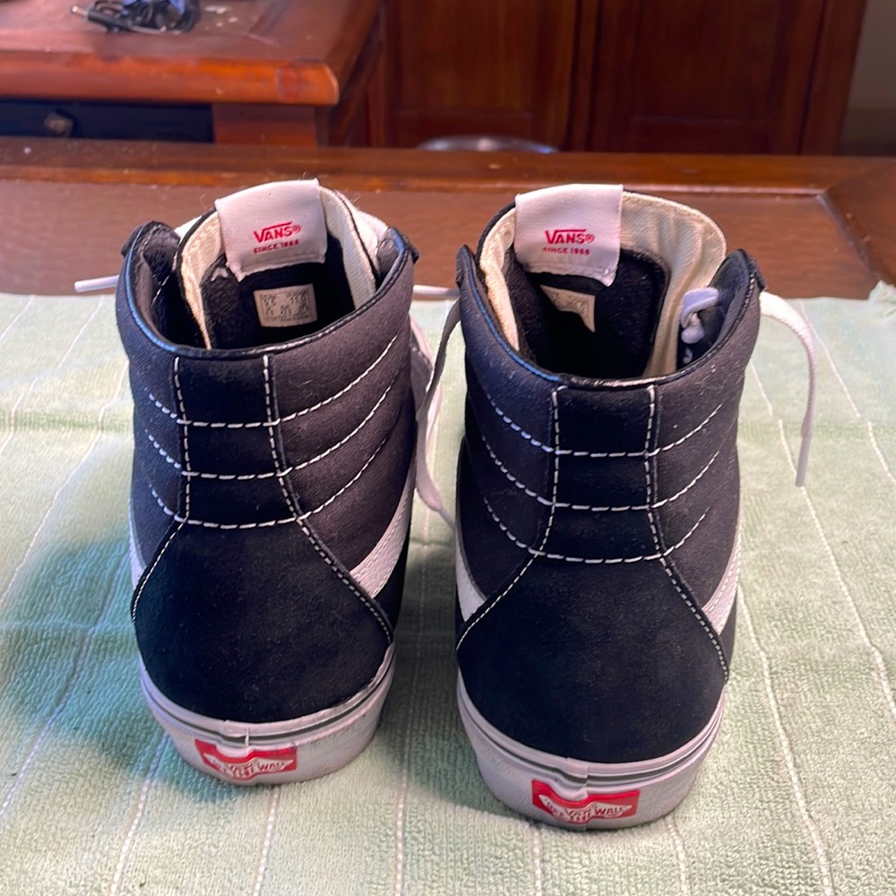 Men’s Vans Sk-8 black size 9.5 - Picture 4 of 6